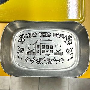 NWT— BLESS THIS HOUSE Serveware. Serving tray.